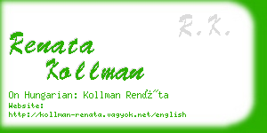 renata kollman business card